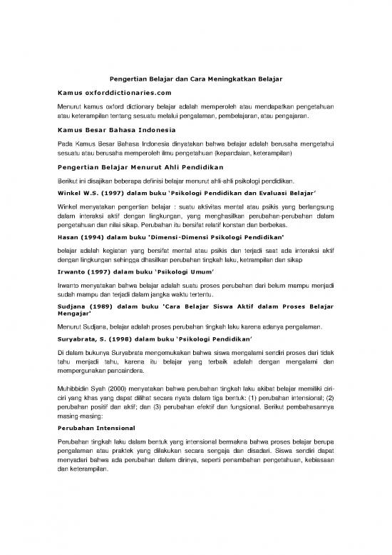 picture1_Psikologi Pdf 51424 | Pengertian Belajar Dan Cara Meningkatkan Belajar