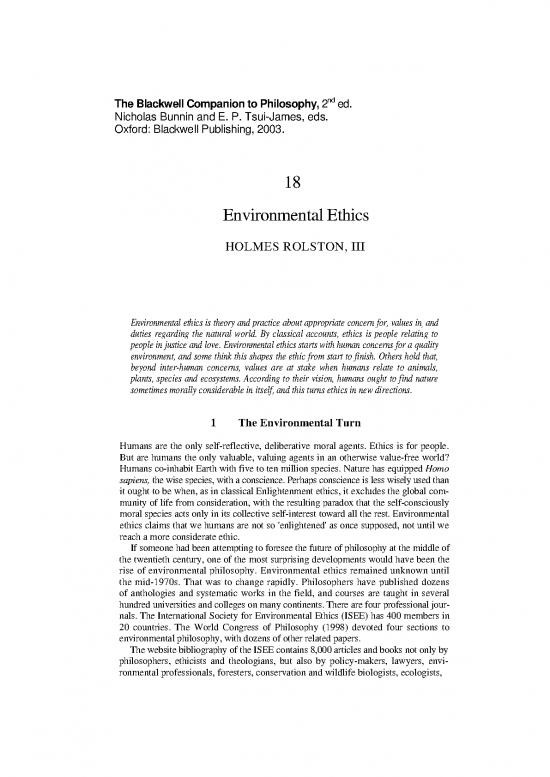 picture The Environment Pdf 49812 | Rolston Holmes Iii Environmental Ethics