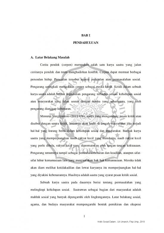 picture Cerpen Pdf 51740 | Uli Umaroh Bab I