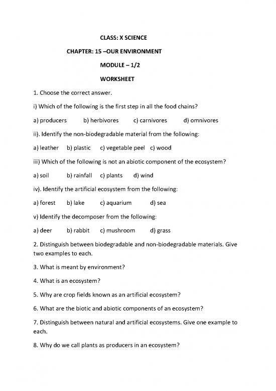 picture The Environment Pdf 50362 | X Science Our Environment Module 1 Worksheet