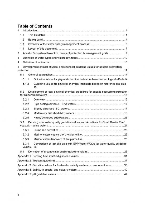The Environment Pdf 49673 Deriving Local Water Quality Guidelines