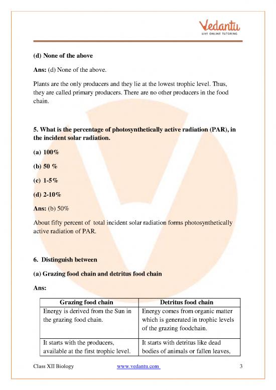 Ecosystem Pdf 50184 Ncert Solutions Class 12 Biology Chapter 14 Ecosystem Ecosystem Pdf 50184 Ncert Solutions Class 12 Biology Chapter 14 Ecosystem