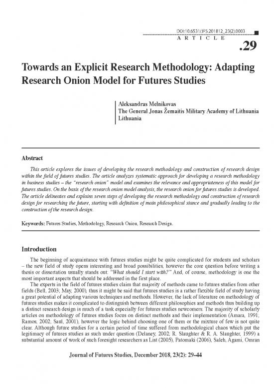 picture Research Methodology Pdf 52369 | 03 Melnikovas Onion Research Model