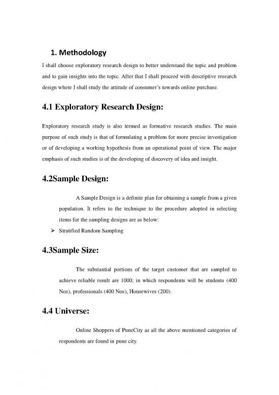 work methodology and research plan