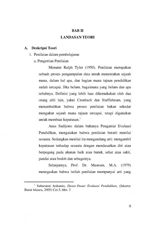 picture Contoh Penilaian Pembelajaran 53625 | 103911064 Bab2