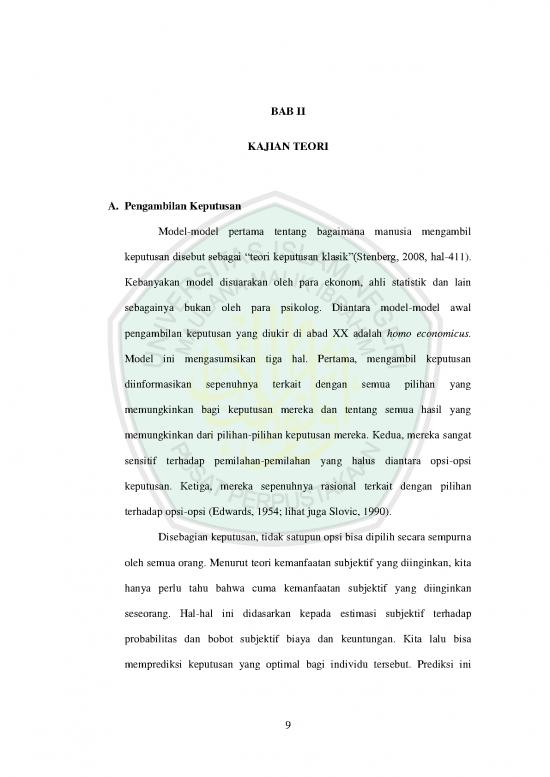 picture Teori Pengambilan Keputusan Menurut Para Ahli 54188 | 10410029 Bab 2