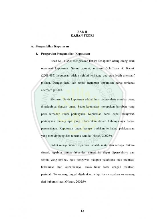 picture Teori Pengambilan Keputusan Menurut Para Ahli 54191 | 11410144 Bab 2