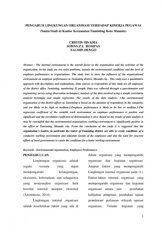 picture_The Environment Pdf 53569 | 1233 Id Pengaruh Lingkungan Organisasi Terhadap Kinerja Pegawai Suatu Studi Di Kantor Ke