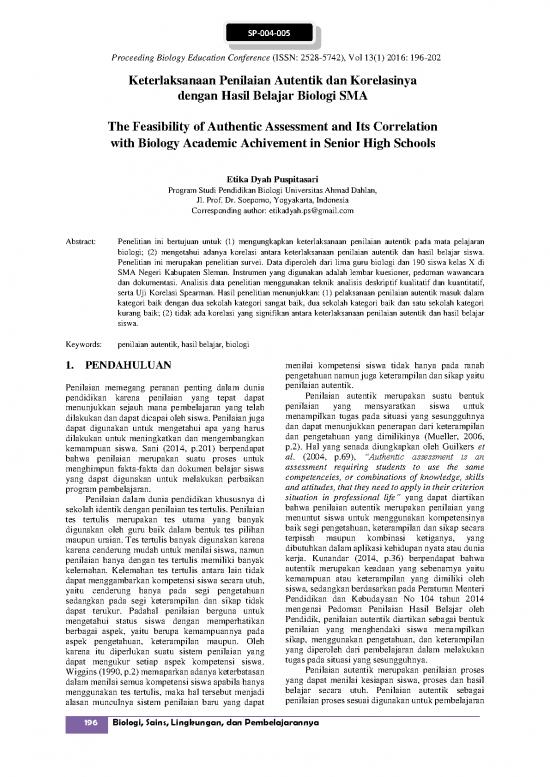picture Penilaian Autentik Pdf 53637 | 175511 Id Keterlaksanaan Penilaian Autentik Dan Ko