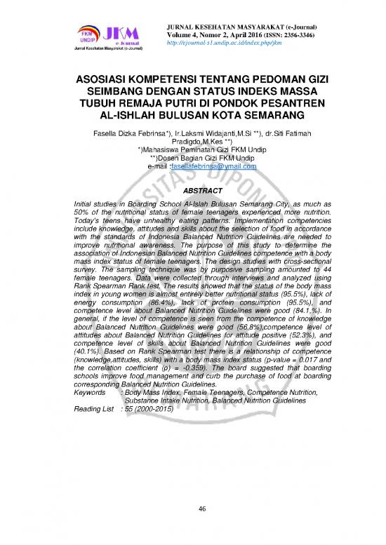 picture Gizi Pdf 53520 | 18525 Id Asosiasi Kompetensi Tentang Pedoman Gizi Seimbang Dengan Status Indeks Massa Tub