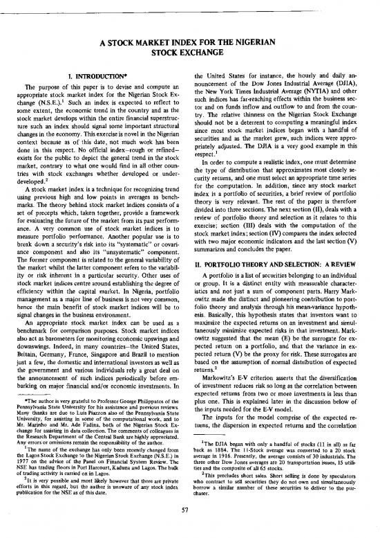 picture Therapeutic Exercise Pdf 52415 | A Stock Market Index For The Nigeria Stock Exchange