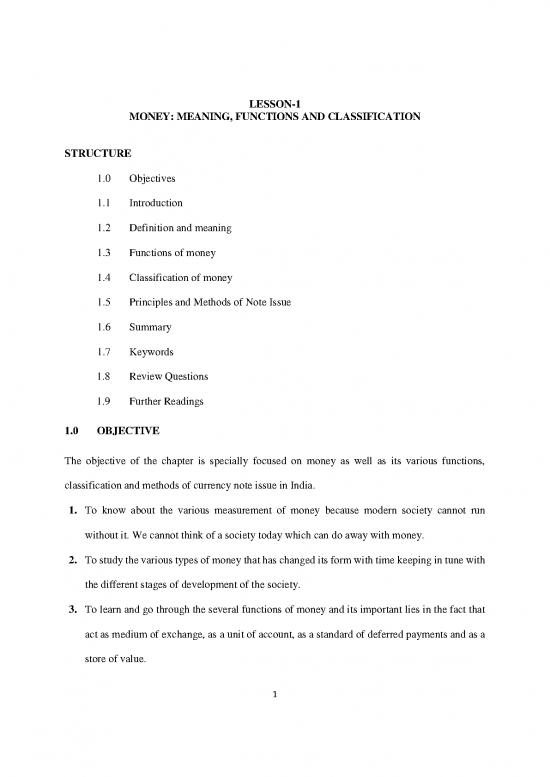 picture Money Pdf 53210 | Bcom 203 Money And Banking