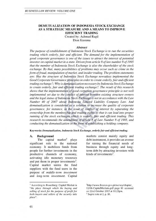 picture1_Example Of Article Review Pdf 52402 | Blc Fhuii V 01 09 Achmad Ragil Dion Kusuma Demutualization Of Indonesia Stock Exchange As A Strategic Measure And A Means To Improve Efficient Trading