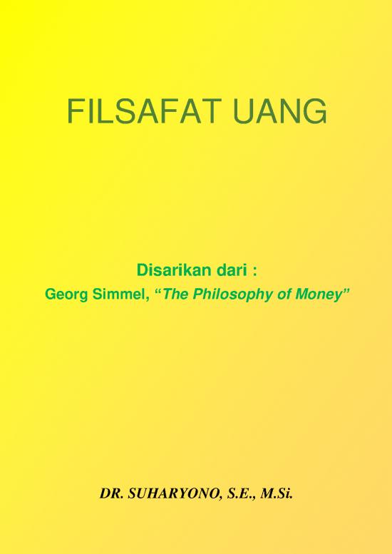 picture Money Pdf 52877 | Buku Filsafat Uang