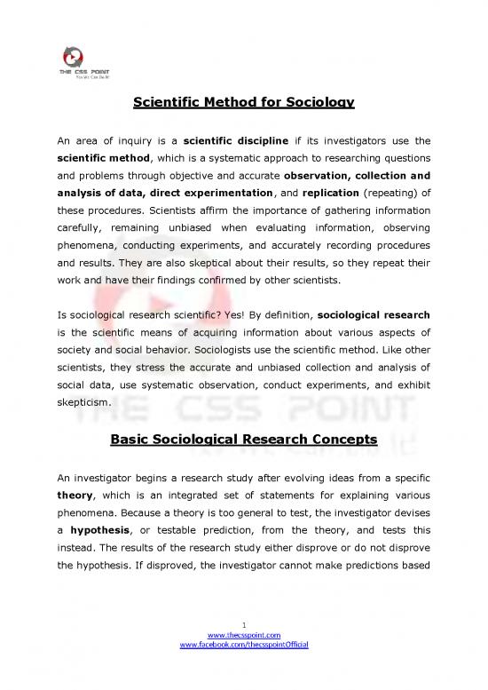 picture Research Pdf 52280 | Concept Of Sociological Research & Methods