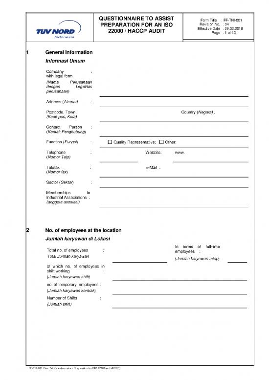 picture Iso 22000 Pdf 54038 | Ff Tni 001 Re 04  Questionnaire   Preparation For Iso 22000 Or Haccp picture Iso 22000 Pdf 54038 | Ff Tni 001 Re 04  Questionnaire   Preparation For Iso 22000 Or Haccp
