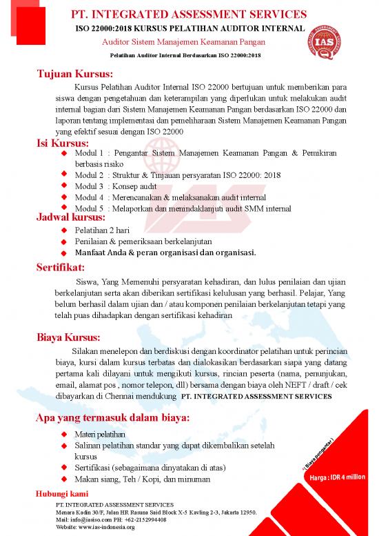 picture_Iso 22000 Pdf 53990 | Iso 22000 Internal Auditor Training Brouchre