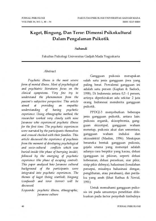 picture1_Gangguan Psikotik Pdf 53728 | Kaget Bingung Dan Teror Dimensi Psikokultural Dalam Pengelaman Psikotik