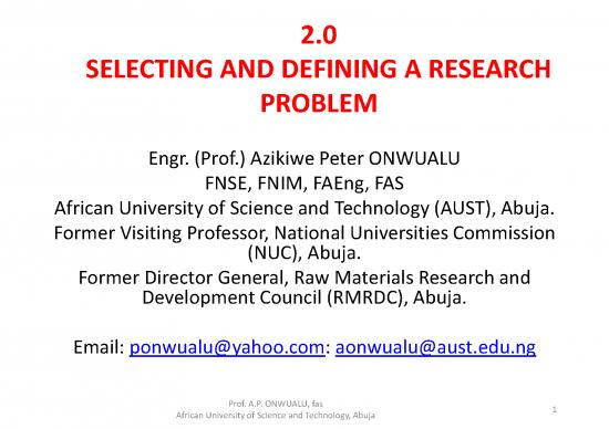picture Research Pdf 53153 | Lecture 0 Selecting And Defining A Research Problem