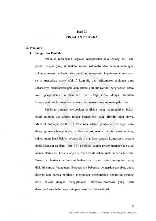 picture1_Penilaian Autentik Pdf 53658 | Muhamad Mufid Jauzi Bab Ii