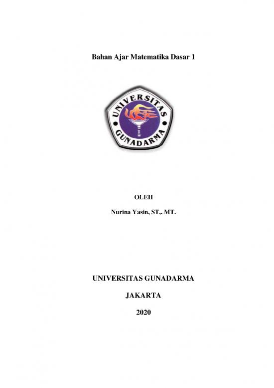 picture_Matematika Pdf 53959 | Nurina Yasin Diktat Matematika 1
