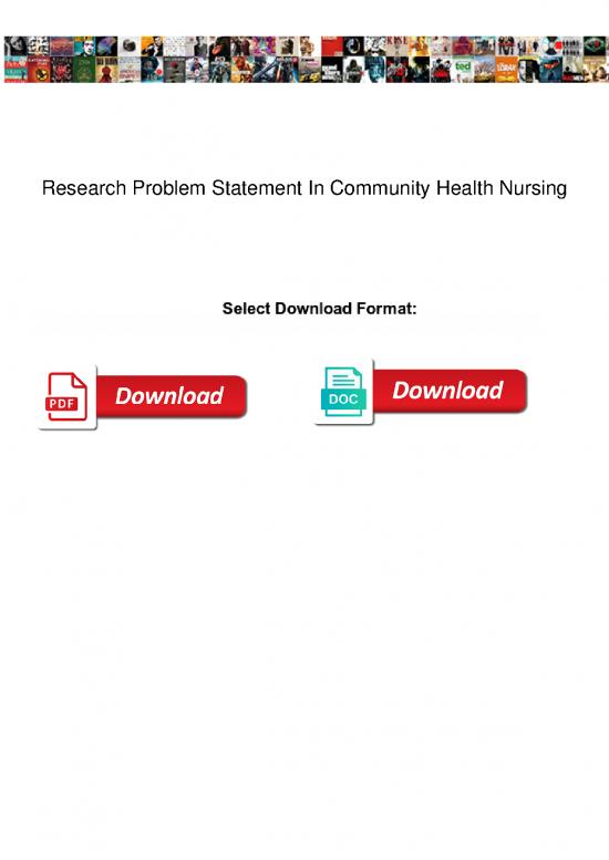 problem statement in research in nursing