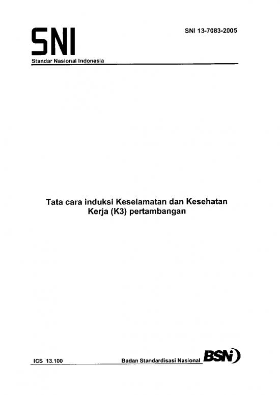 picture Materi K3 Lengkap Pdf 53880 | Sni 03 7083 2005 Tata Cara Induksi Keselamatan Dan Kesehatan Kerja K3 An