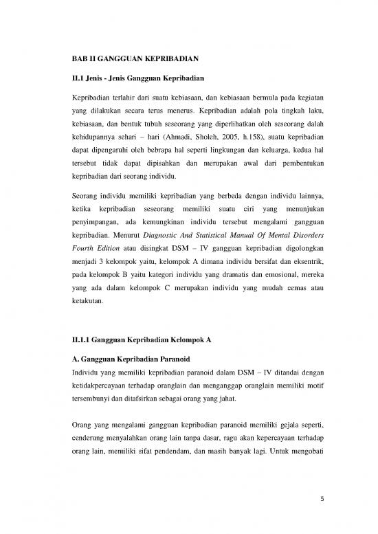 picture1_Gangguan Kepribadian Pdf 53694 | Unikom 51914154 Rafli Fadillah Akbar S Bab 2