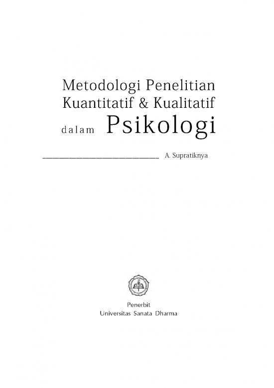 2015 Metodologi Penelitian Kuantitatif & Kualitatif Dalam P