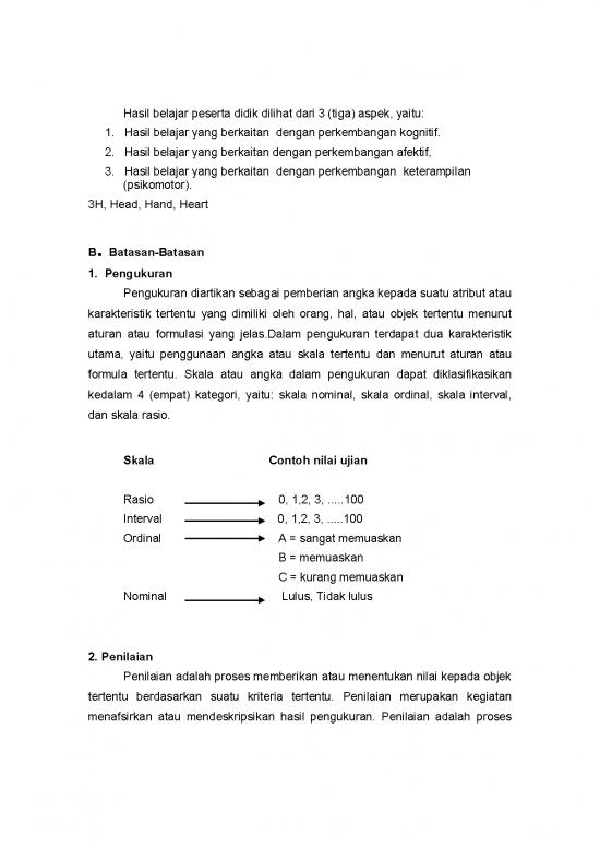 Contoh Penilaian Pembelajaran 53674 | Penilaian Hasil Belajar