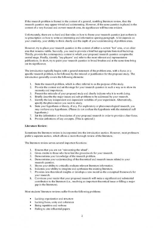 Sample Of Research Proposal Pdf 53215 Proposal