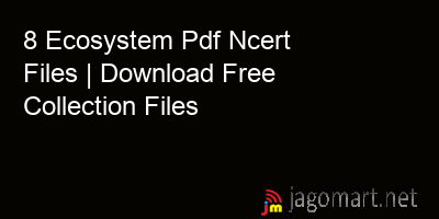 Ecosystem Pdf Ncert Files Download Free Collection Files