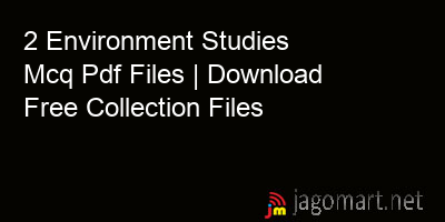 picture 2 Environment Studies Mcq Pdf Files | Download Free Collection Files