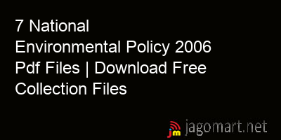 picture 7 National Environmental Policy 2006 Pdf Files | Download Free Collection Files