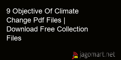 picture 9 Objective Of Climate Change Pdf Files | Download Free Collection Files