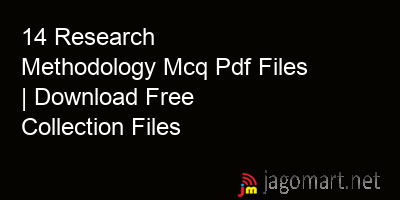 picture 14 Research Methodology Mcq Pdf Files | Download Free Collection Files
