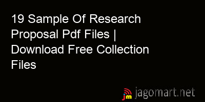 picture 19 Sample Of Research Proposal Pdf Files | Download Free Collection Files