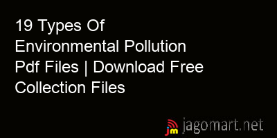 picture 19 Types Of Environmental Pollution Pdf Files | Download Free Collection Files