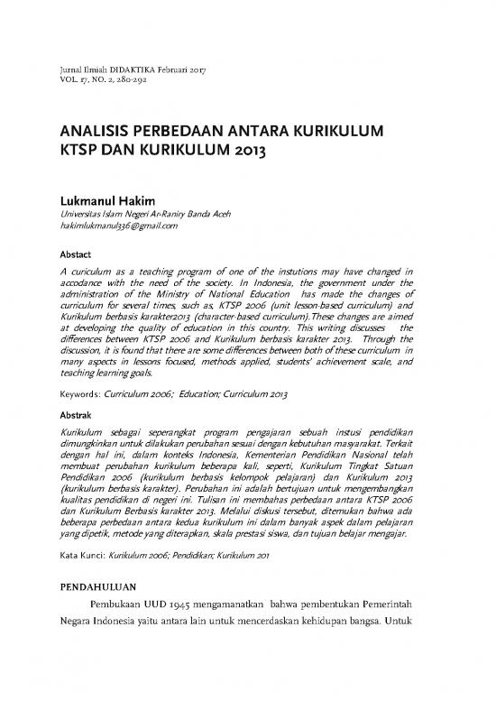 picture Ktsp Pdf 57018 | 136807 Id Analisis Perbedaan Antara Kurikulum Ktsp