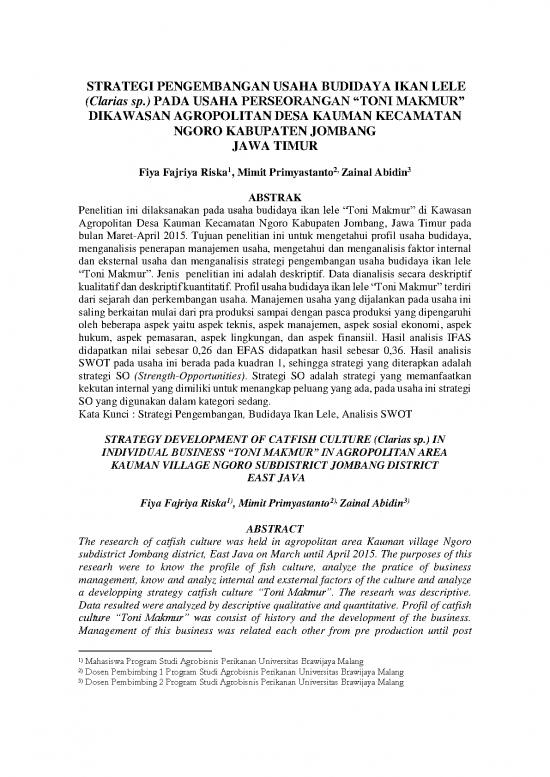 picture Budidaya Ikan Lele Pdf 56685 | 31 108 1 Pb