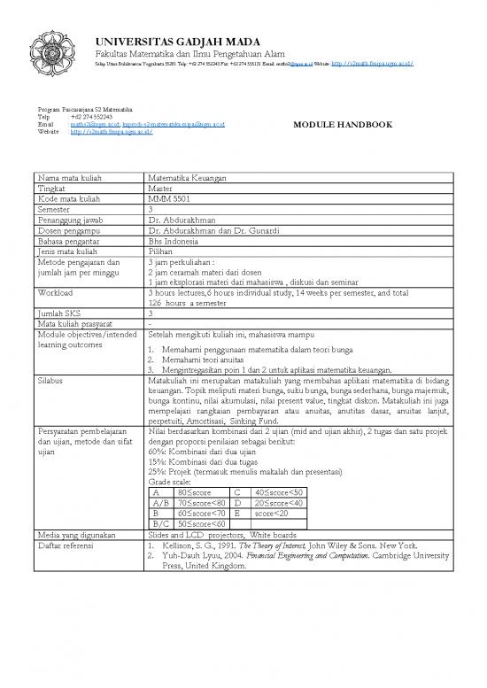 picture Master Thesis Pdf 54481 | 5501 Matematika Keuangan picture Master Thesis Pdf 54481 | 5501 Matematika Keuangan
