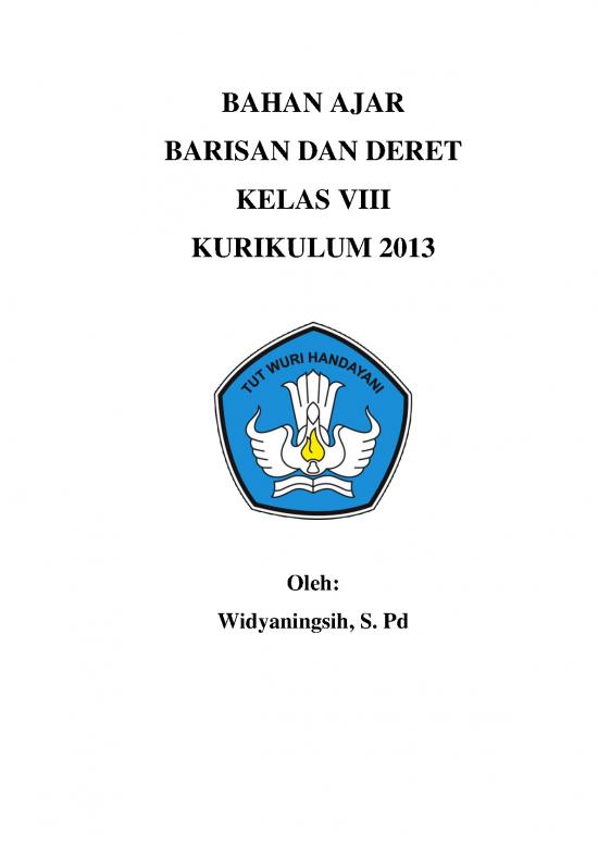 picture_Materi Pola Bilangan Kelas 8 Kurikulum 2013 Pdf 54520 | Bahan Ajar Widyaningsih Barisan Dan Deret