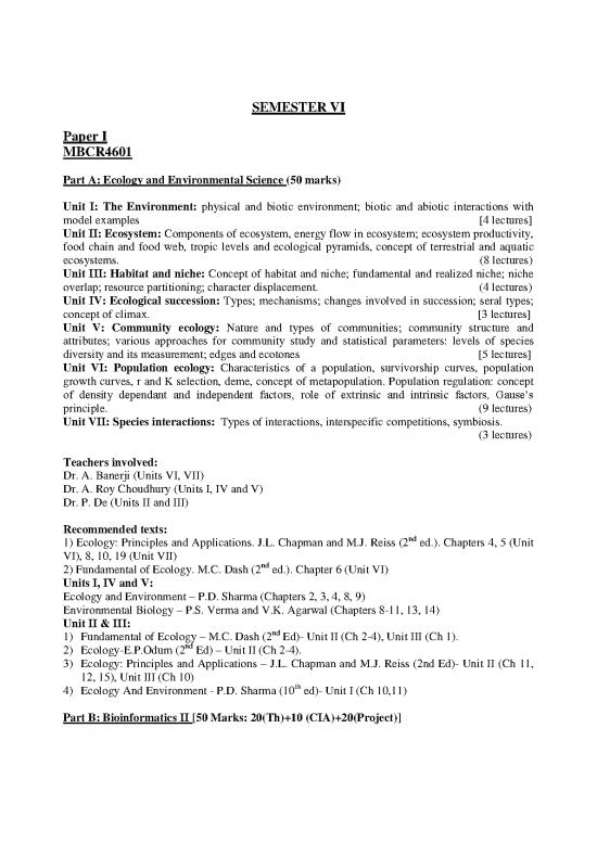 picture Types Of Aquatic Ecosystem Pdf 55888 | Biotech Revised Syllabus2015 Semvi