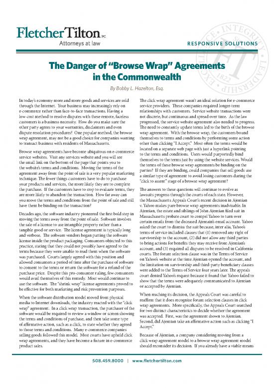 picture_Commerce Pdf 55019 | Danger Of Browse Wrap Agreements