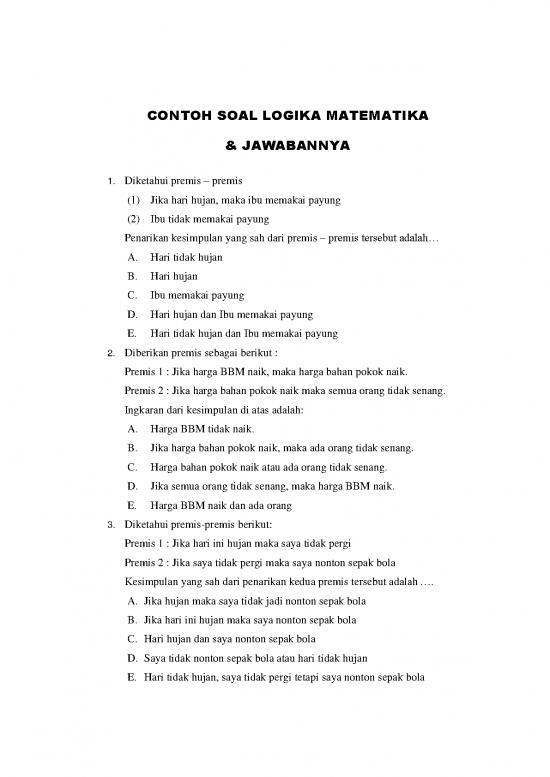 Matematika Pdf 54529 | Download Contoh Soal Logika Matematika ...