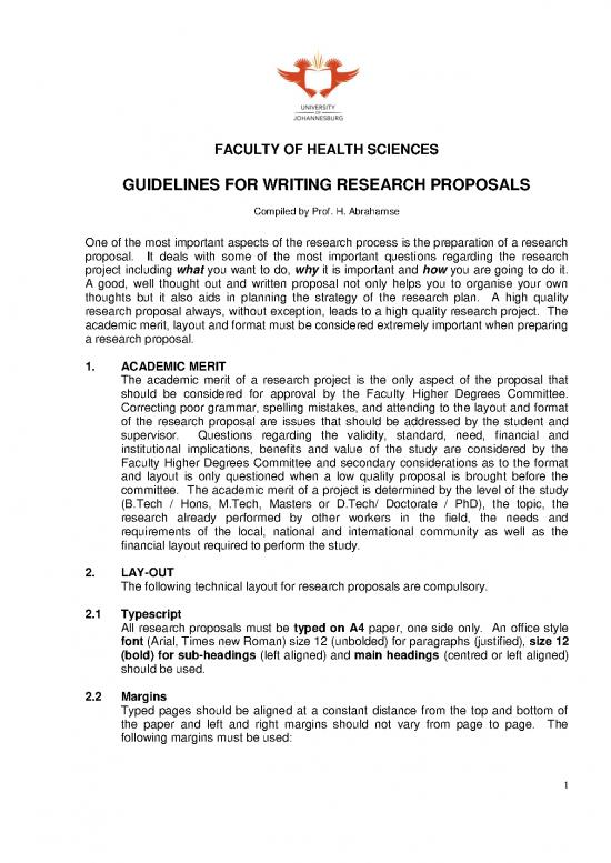 guidelines for writing a research proposal pdf
