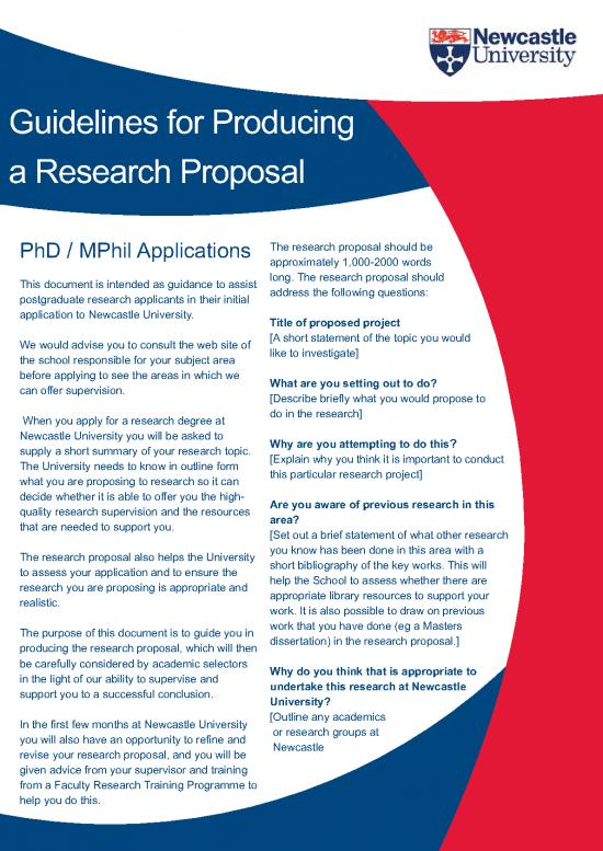 picture Sample Of Research Proposal Pdf 55372 | Guidelinesforproducingaresearchproposallowres