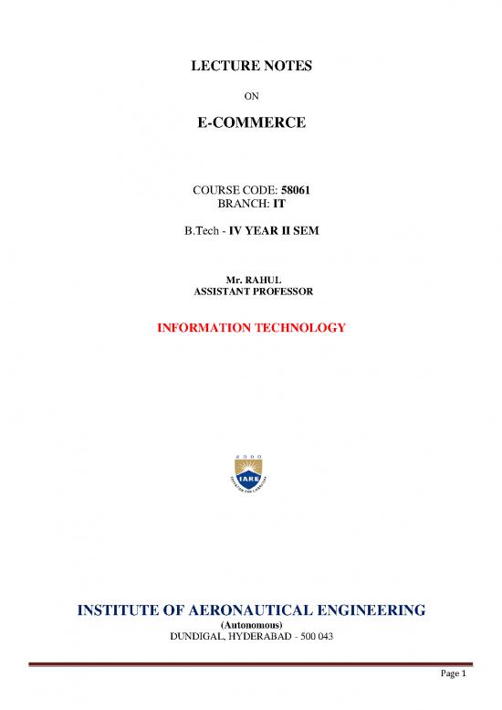 picture Commerce Pdf 55112 | Iare E Commerce Lecture Notes
