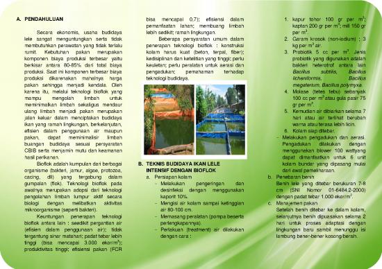 picture1_Limbah Pdf 56815 | Leaflet Budidaya Ikan Lele Teknologi Bioflok