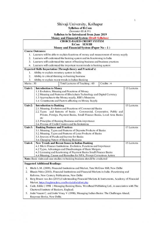 picture Money Pdf 56082 | Money And Financial System